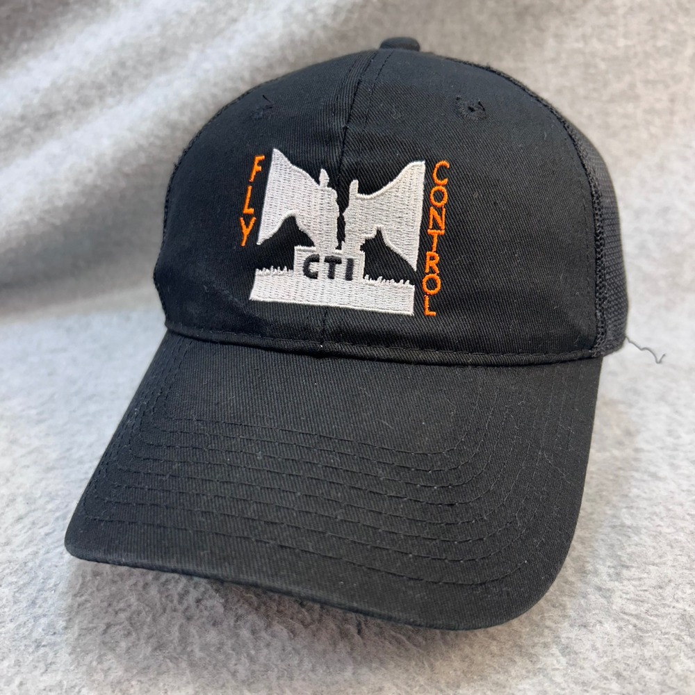 Fly Control CTI Unisex Black OC Trucker Hat Adjustable Mesh Back Cap OSFM